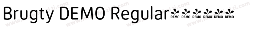 Brugty DEMO Regular字体转换